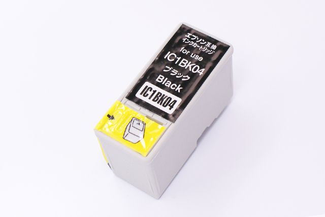 互換性インクカートリッジ エプソン（EPSON）互換インク IC1BK04 （ブラック）