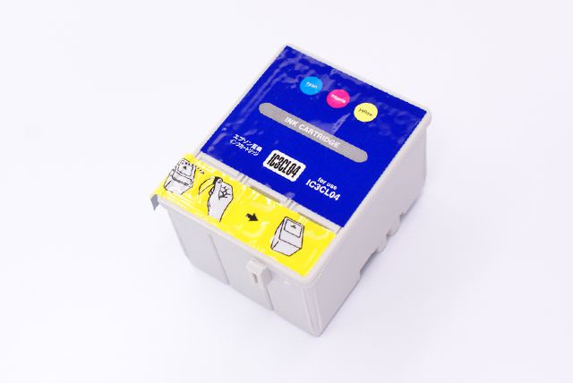 互換性インクカートリッジ エプソン（EPSON）互換インク IC3CL04 （3色一体型 IC04【C/M/Y】）