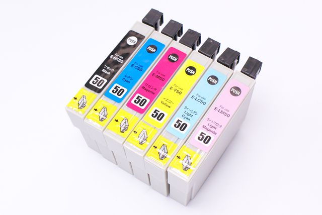 互換性インクカートリッジ エプソン（EPSON）互換インク IC6CL50 （6色セット IC50【BK/C/M/Y/LC/LM】）