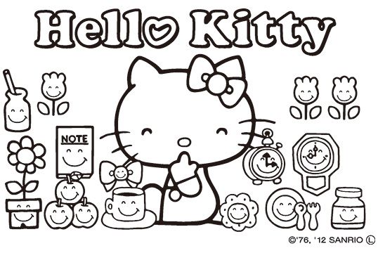 サンビー サンリオ ぬりえすたんぷ ハローキティ SFT-RLLH05│印鑑・はんこ・実印【ハンコヤドットコム】