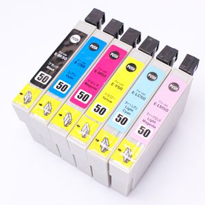 互換性インクカートリッジ エプソン（EPSON）互換インク IC6CL50 （6色セット IC50【BK/C/M/Y/LC/LM】）