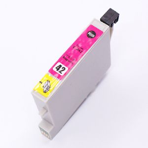 互換性インクカートリッジ エプソン（EPSON）互換インク ICM42 （マゼンタ）