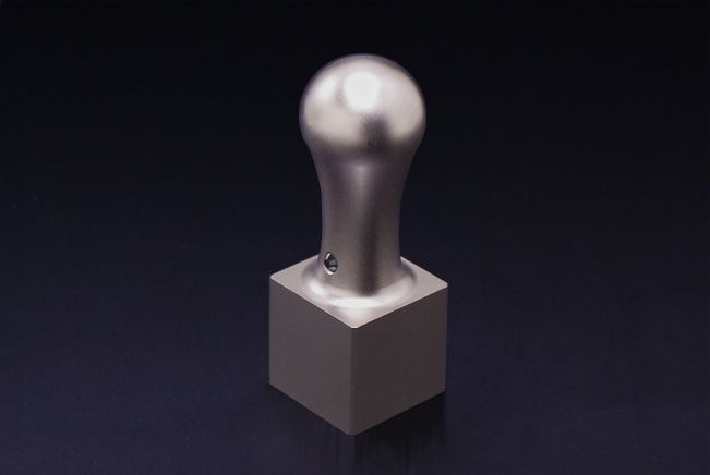 チタン印鑑/職印(角印) ジュエルズチタン 21.0mm(天丸タイプ)【印袋付】