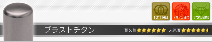 会社実印 ブラストチタン