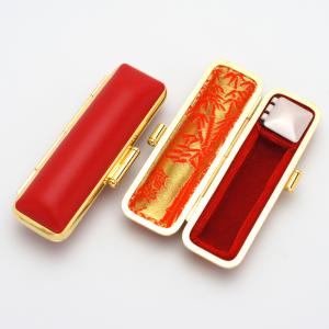 印鑑ケース/【赤-金枠】/12.5-15.0mm