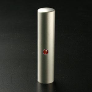 チタン印鑑/銀行印/レッドアゲード/12.0mm　【印鑑ケース付】