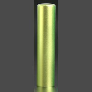 チタン印鑑/実印/フレッシュミント/13.5mm　【印鑑ケース付】