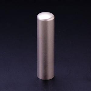 チタン印鑑/実印/プレーンブラスト/15.0mm　【印鑑ケース付】