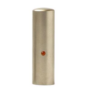 チタン印鑑/会社銀行印/レッドアゲード/18.0mm（寸胴タイプ）　【印鑑ケース付】