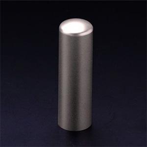 チタン印鑑/会社銀行印/プレーンブラスト/18.0mm（寸胴タイプ）　【印鑑ケース付】