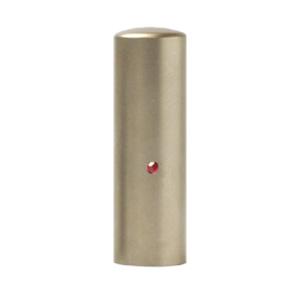 チタン印鑑/会社実印/ピンクトルマリン/18.0mm（寸胴タイプ）　【印鑑ケース付】