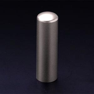 チタン印鑑/会社実印/プレーンブラスト/18.0mm（寸胴タイプ）　【印鑑ケース付】