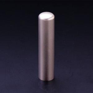 チタン印鑑/認め印/プレーンブラスト/13.5mm　【印鑑ケース付】