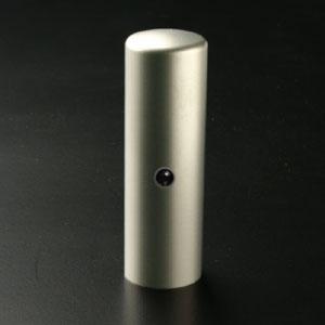 チタン印鑑/実印/オニキス/18.0mm 【印鑑ケース付】 チタン印鑑/実印/オニキス/18.0mm 【印鑑ケース付】