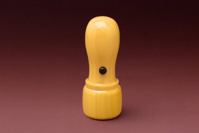 会社銀行印 (天丸・蓋付) 薩摩本柘 21.0mm