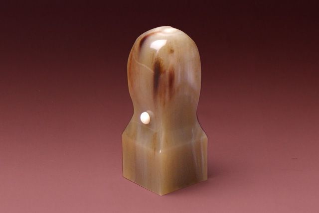 角印 牛角・中色 24.0mm