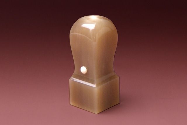 職印(角印) 牛角・純白 24.0mm