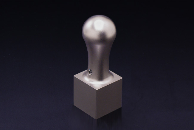 チタン印鑑/職印(角印) ジュエルズチタン 21.0mm(天丸タイプ)【印袋付】