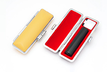 印鑑ケース フォーマルケース イエロー 13.5-15.0mm