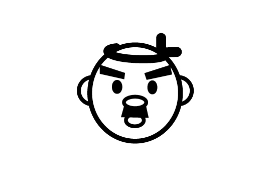 ゴルフボールスタンプ マイボールスタンプ キャラクターアイコンタイプ 【No.20 ハチマキ】