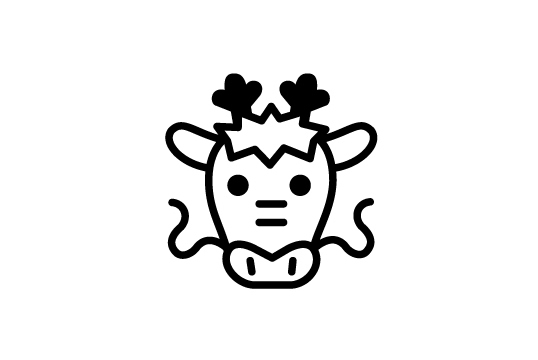 ゴルフボールスタンプ マイボールスタンプ キャラクターアイコンタイプ 【No.25 干支辰】