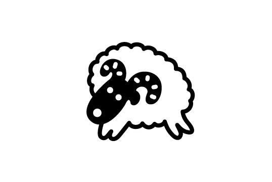 ゴルフボールスタンプ マイボールスタンプ キャラクターアイコンタイプ 【No.33 牡羊座】