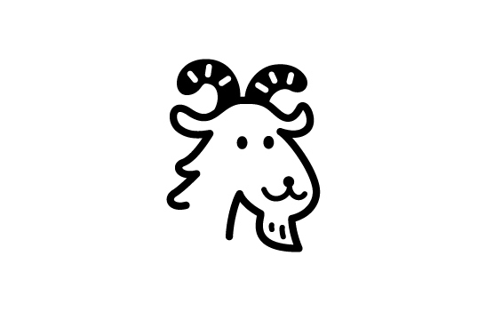 ゴルフボールスタンプ マイボールスタンプ キャラクターアイコンタイプ 【No.42 山羊座】
