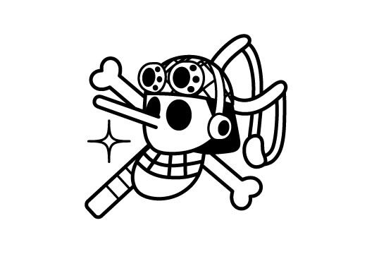 ゴルフボールスタンプ ワンピースマイボールスタンプ 海賊旗シリーズ/ ウソップver.