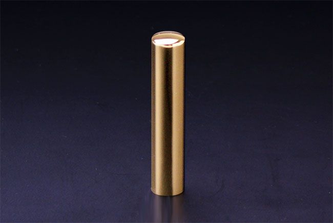 銀行印 プレミアムゴールド 12.0mm│印鑑・はんこ・銀行印【ハンコヤドットコム】