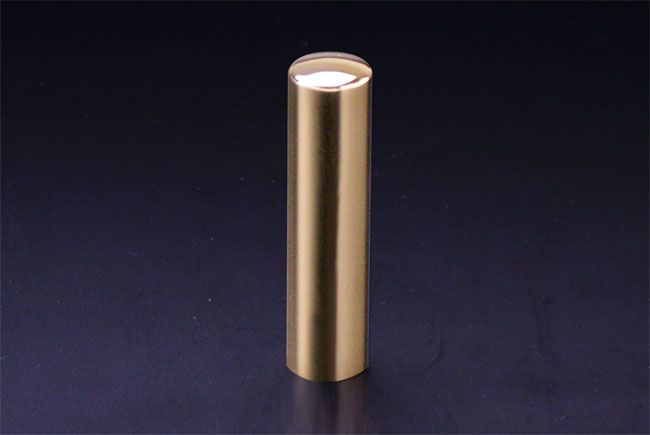 銀行印 プレミアムゴールド 15.0mm│印鑑・はんこ・銀行印【ハンコヤドットコム】