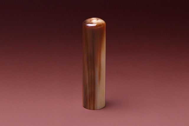 銀行印 牛角・濃色 15.0mm│印鑑・はんこ・実印【ハンコヤドットコム】