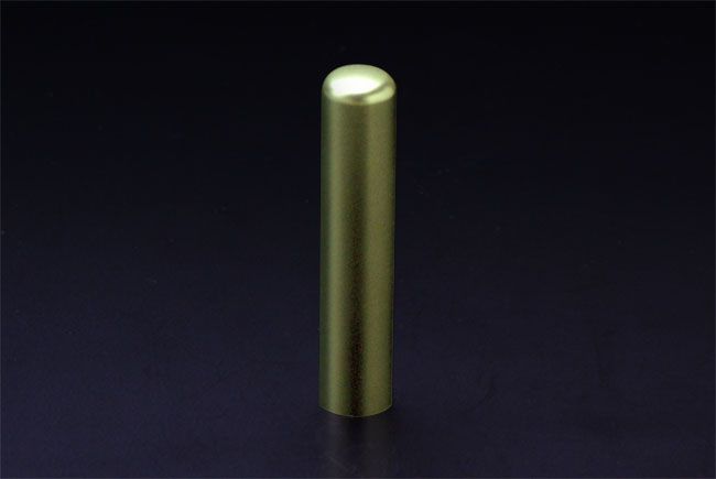 銀行印 プリズム【カラー】 シャンパンライム 12.0mm│印鑑・はんこ・銀行印【ハンコヤドットコム】
