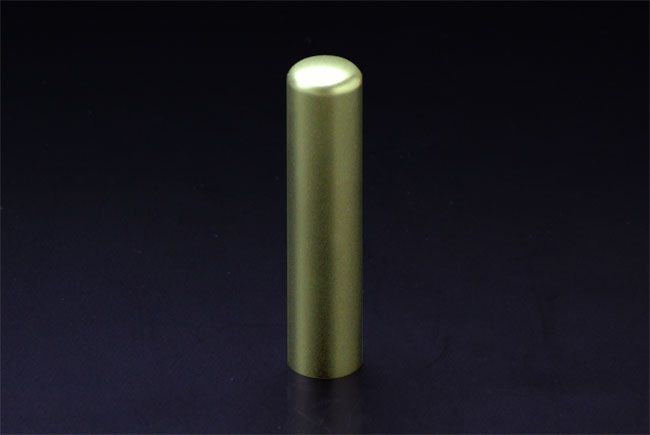 銀行印 プリズム【カラー】 シャンパンライム 13.5mm│印鑑・はんこ・銀行印【ハンコヤドットコム】