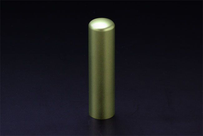 銀行印 プリズム【カラー】 シャンパンライム 15.0mm│印鑑・はんこ・銀行印【ハンコヤドットコム】