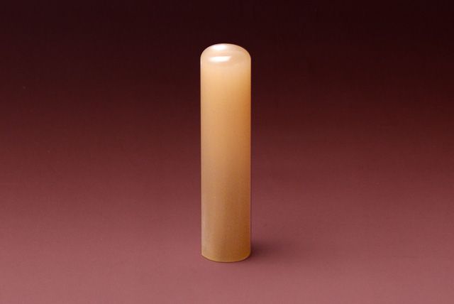実印 牛角・純白 13.5mm│印鑑・はんこ・実印【ハンコヤドットコム】