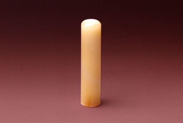 実印 牛角・淡色 13.5mm│印鑑・はんこ・実印【ハンコヤドットコム】