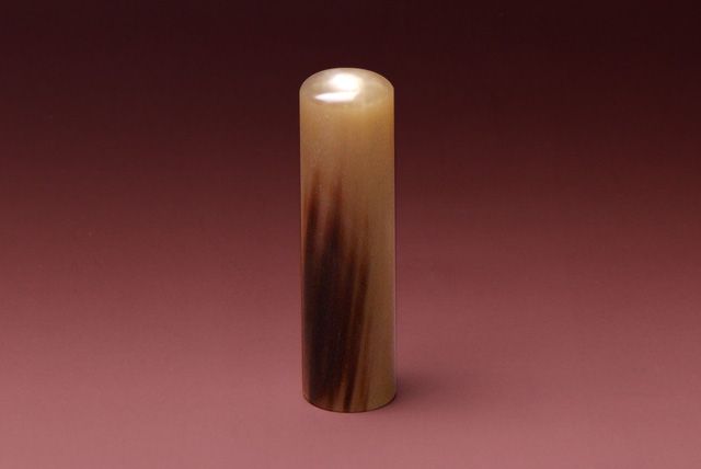 実印 牛角・濃色 16.5mm│印鑑・はんこ・実印【ハンコヤドットコム】