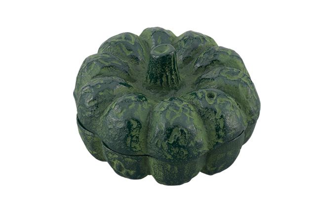 伝統工芸南部鉄器の器入り練り朱肉 南瓜