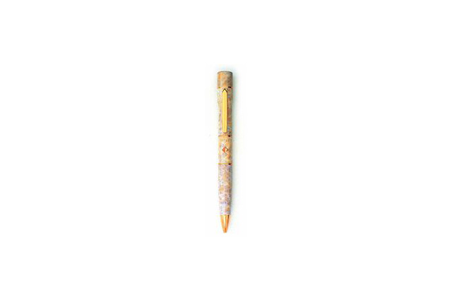 タニエバー ネームペン レヴィナGK ホワイト TSK-59605【9mm丸浸透ネーム印・10mm丸黒檀認印(古印体)】