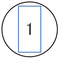 縦1列