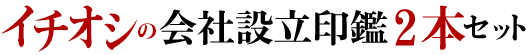 イチオシの会社設立印鑑2本セット