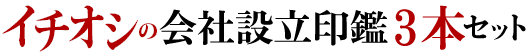 イチオシの会社設立印鑑3本セット