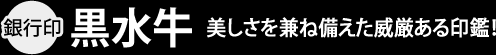 銀行印「黒水牛」：美しさを兼ね備えた威厳ある印鑑！