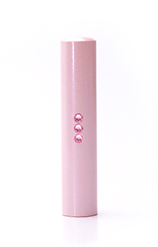 認印 ハピネスクリスタル パールピンク 12.0mm