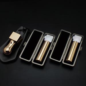 一般社団法人設立(GIA設立)3本セット （実印・銀行印・角印24ｍｍ） プレミアムゴールド （寸胴タイプ） 【印鑑ケース・印袋付】【印鑑】