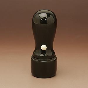 会社実印 （天丸・蓋付） 黒水牛（芯持ち） 21.0mm【印鑑】