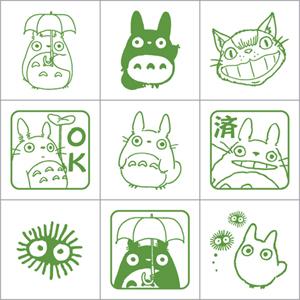 ビバリー となりのトトロ・チェックスタンプ （9個セット） CK9-003
