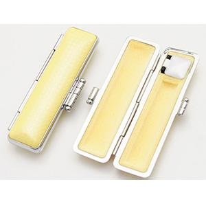印鑑ケース シャンパンカラー印鑑ケース シャンパンイエロー 10.5-12.0mm