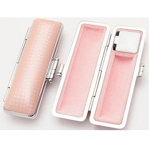 印鑑ケース シャンパンカラー印鑑ケース シャンパンピンク 16.5-18.0mm