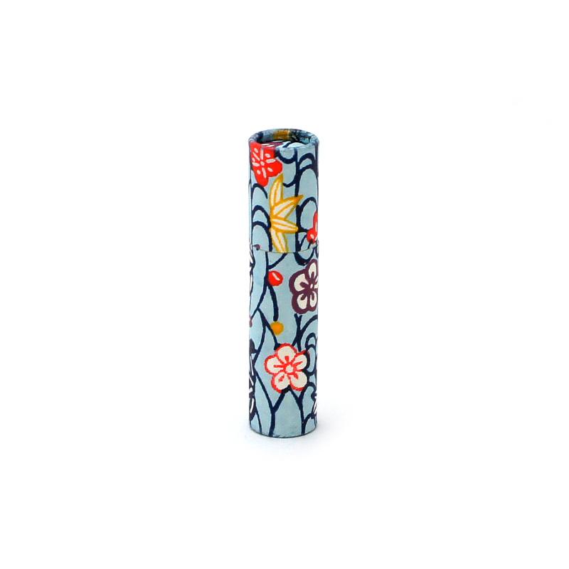 印鑑ケース おしゃれはんこ/和紙柄筒 W-34 10.5-12.0mm